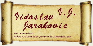 Vidoslav Jaraković vizit kartica